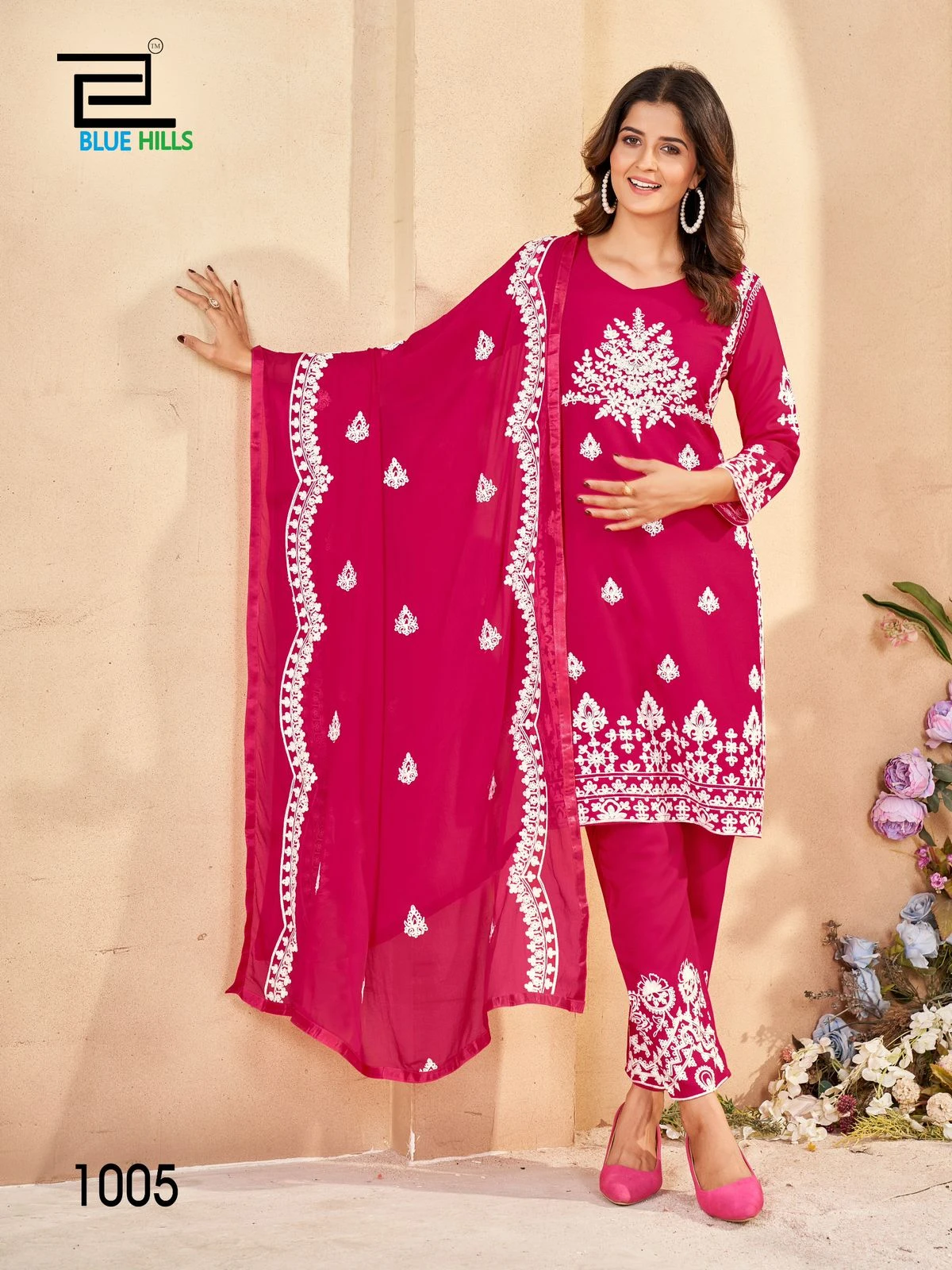 Blue Hills Galaxy Rayon 14Kg Wholesale Readymade Salwar Suit Catalog — Wholesale Readymade Suit, Blue Hills wholesale from Surat — view 5